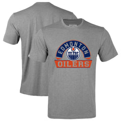 Edmonton Oilers Levelwear Richmond Banner Arch T-Shirt - Gray | NHL discount