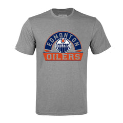 Edmonton Oilers Levelwear Richmond Banner Arch T-Shirt - Gray | NHL discount