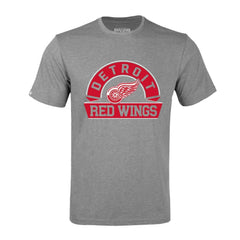 Detroit Red Wings Levelwear Richmond Banner Arch T-Shirt - Gray | NHL Lifestyle
