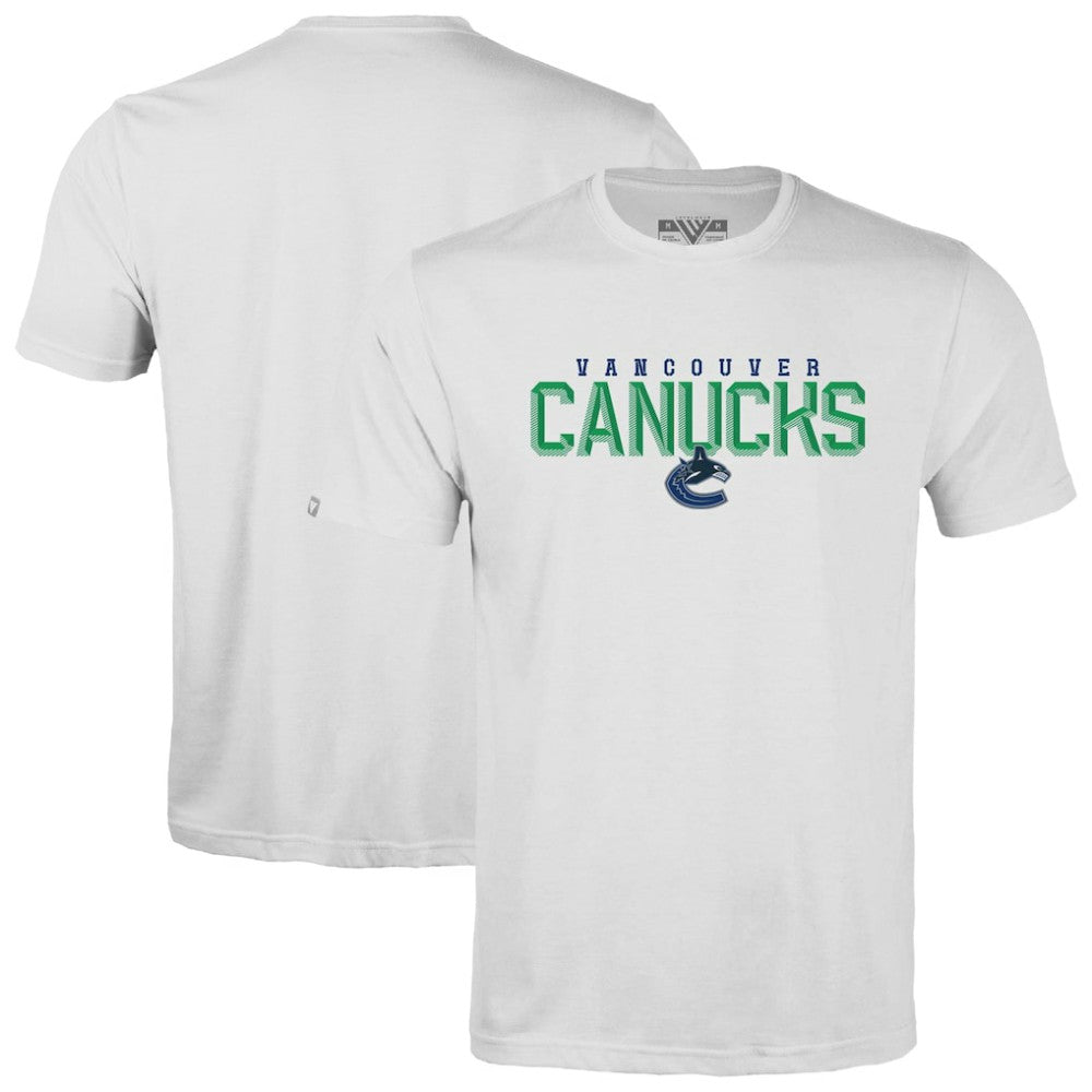 Vancouver Canucks Levelwear Richmond Carve T-Shirt - White | NHL Clearance