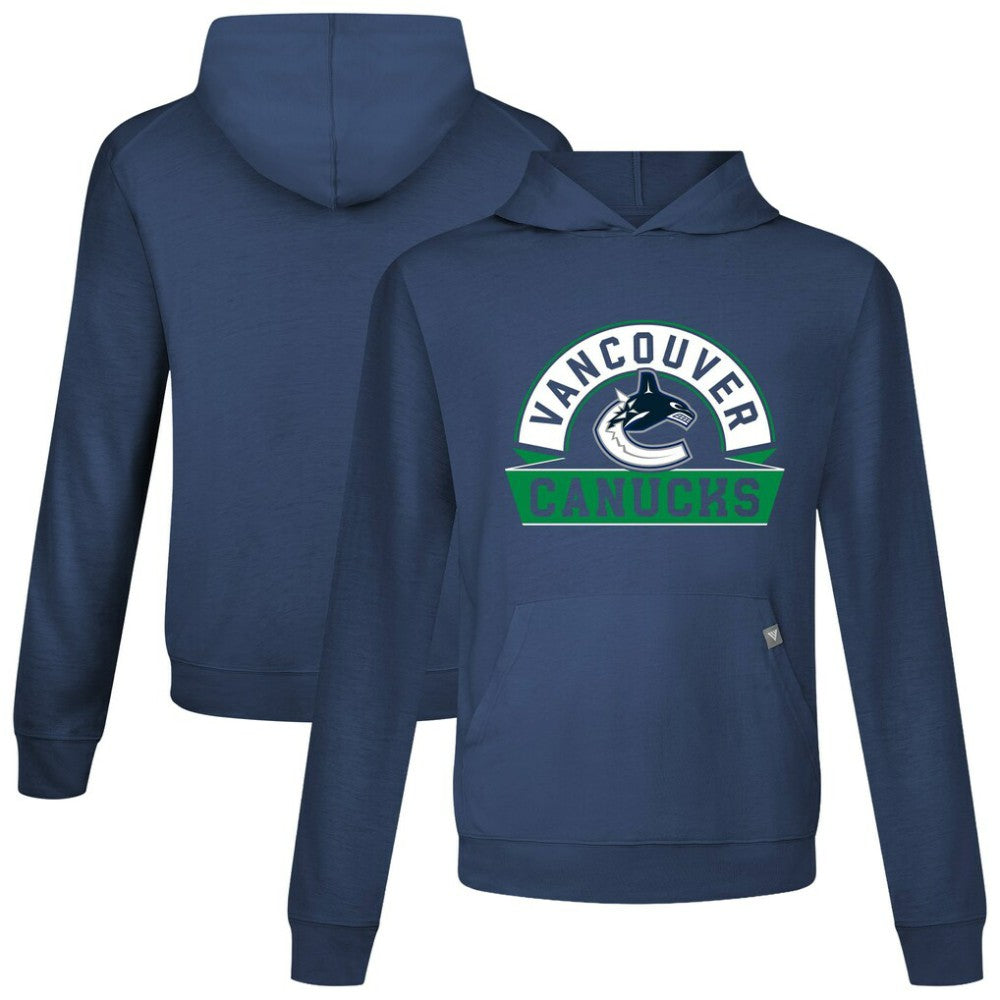 Vancouver Canucks Levelwear Relay Banner Arch Pullover Hoodie - Navy | NHL discount