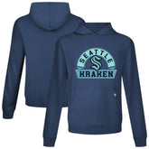 Seattle Kraken Levelwear Relay Banner Arch Pullover Hoodie - Navy | NHL Clearance