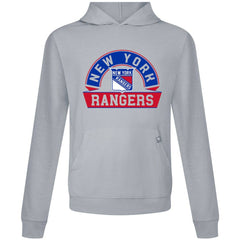 New York Rangers Levelwear Relay Banner Arch Pullover Hoodie - Gray | NHL near me