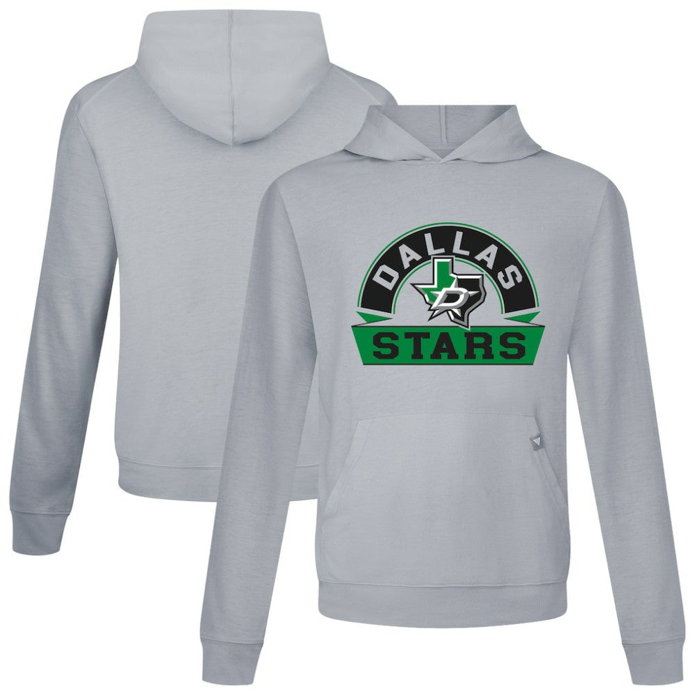 Dallas Stars Levelwear Relay Banner Arch Pullover Hoodie - Gray | NHL Lifestyle
