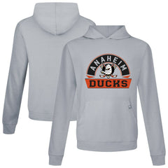 Anaheim Ducks Levelwear Relay Banner Arch Pullover Hoodie - Gray | NHL on sale