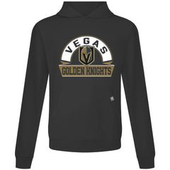 Vegas Golden Knights Levelwear Relay Banner Arch Pullover Hoodie - Black | NHL Clearance