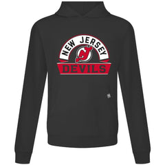 New Jersey Devils Levelwear Relay Banner Arch Pullover Hoodie - Black | NHL discount