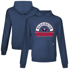 Washington Capitals Levelwear Relay Banner Arch Pullover Hoodie - Navy | NHL Clearance