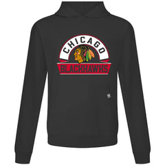 Chicago Blackhawks Levelwear Relay Banner Arch Pullover Hoodie - Black | NHL sale