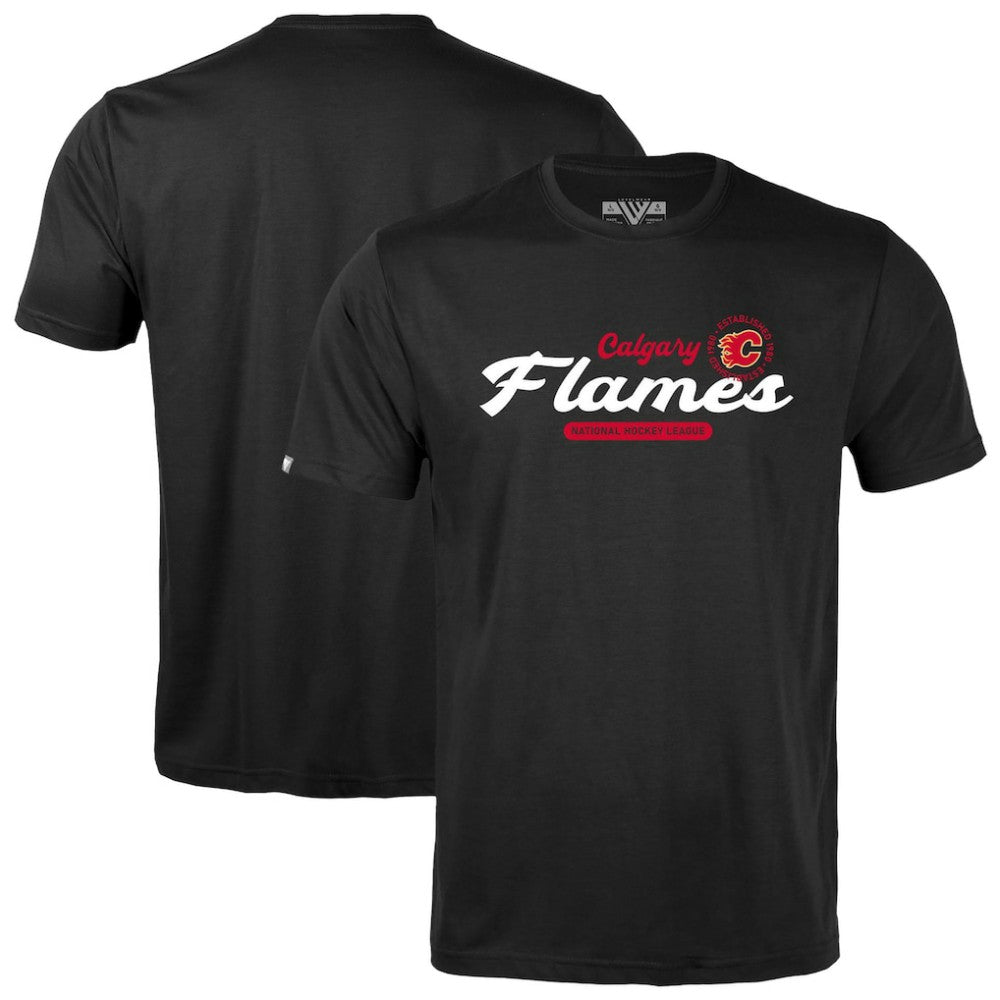 Calgary Flames Levelwear Youth Little Richmond Monument T-Shirt - Black | NHL Clearance