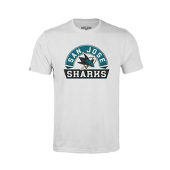 San Jose Sharks Levelwear Youth Little Richmond Banner Arch T-Shirt - White | NHL near me