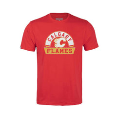 Calgary Flames Levelwear Youth Little Richmond Banner Arch T-Shirt - Red | NHL Clearance