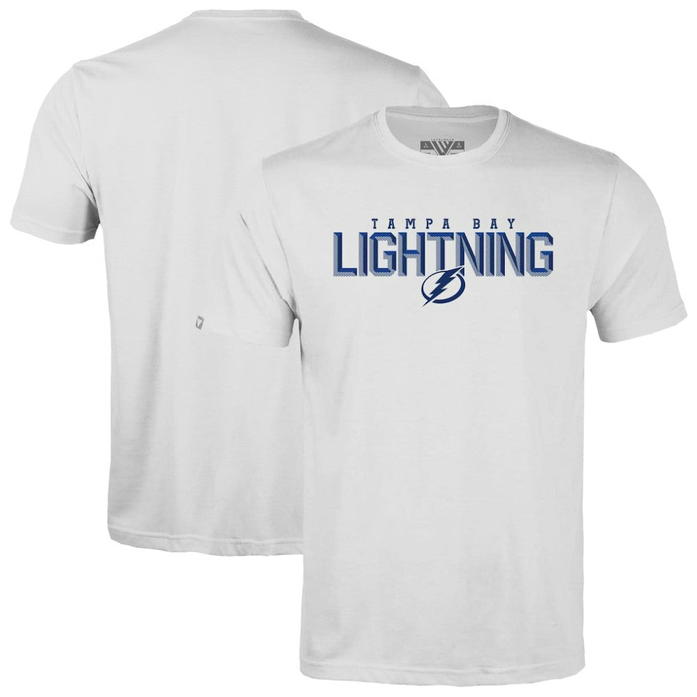 Tampa Bay Lightning Levelwear Youth Little Richmond Carve T-Shirt - White | NHL Lifestyle
