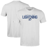 Tampa Bay Lightning Levelwear Youth Little Richmond Carve T-Shirt - White | NHL Lifestyle