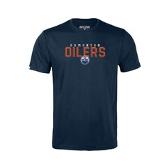 Edmonton Oilers Levelwear Youth Little Richmond Carve T-Shirt - Navy | NHL Clearance