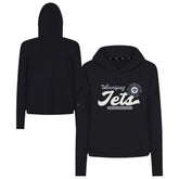 Winnipeg Jets Levelwear Women's Sweet Monument Tri-Blend Cropped Pullover Hoodie - Black | NHL on sale