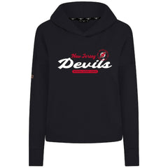 New Jersey Devils Levelwear Women's Sweet Monument Tri-Blend Cropped Pullover Hoodie - Black | NHL online