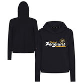 Pittsburgh Penguins Levelwear Women's Sweet Monument Tri-Blend Cropped Pullover Hoodie - Black | NHL sale