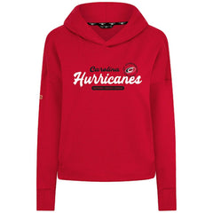 Carolina Hurricanes Levelwear Women's Sweet Monument Tri-Blend Cropped Pullover Hoodie - Red | NHL discount