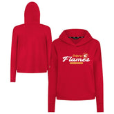 Calgary Flames Levelwear Women's Sweet Monument Tri-Blend Cropped Pullover Hoodie - Red | NHL discount