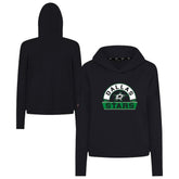 Dallas Stars Levelwear Women's Sweet Banner Arch Tri-Blend Cropped Pullover Hoodie - Black | NHL online