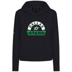 Dallas Stars Levelwear Women's Sweet Banner Arch Tri-Blend Cropped Pullover Hoodie - Black | NHL online