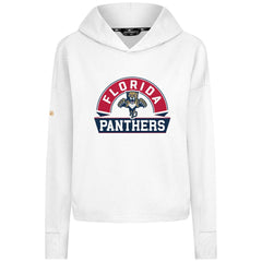 Florida Panthers Levelwear Women's Sweet Banner Arch Tri-Blend Cropped Pullover Hoodie - White | NHL sale
