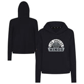 Los Angeles Kings Levelwear Women's Sweet Banner Arch Tri-Blend Cropped Pullover Hoodie - Black | NHL online