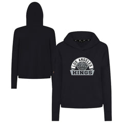 Los Angeles Kings Levelwear Women's Sweet Banner Arch Tri-Blend Cropped Pullover Hoodie - Black | NHL online