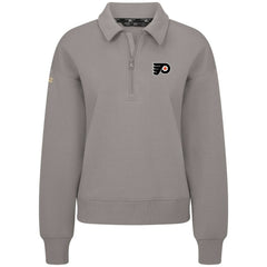 Philadelphia Flyers Levelwear Women's Canmore Quarter-Zip Pullover - Gray | NHL near me