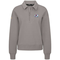 Colorado Avalanche Levelwear Women's Canmore Quarter-Zip Pullover - Gray | NHL Lifestyle