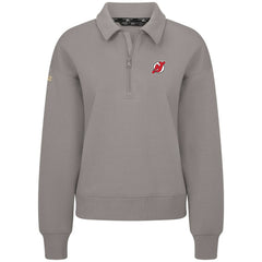 New Jersey Devils Levelwear Women's Canmore Quarter-Zip Pullover - Gray | NHL Clearance