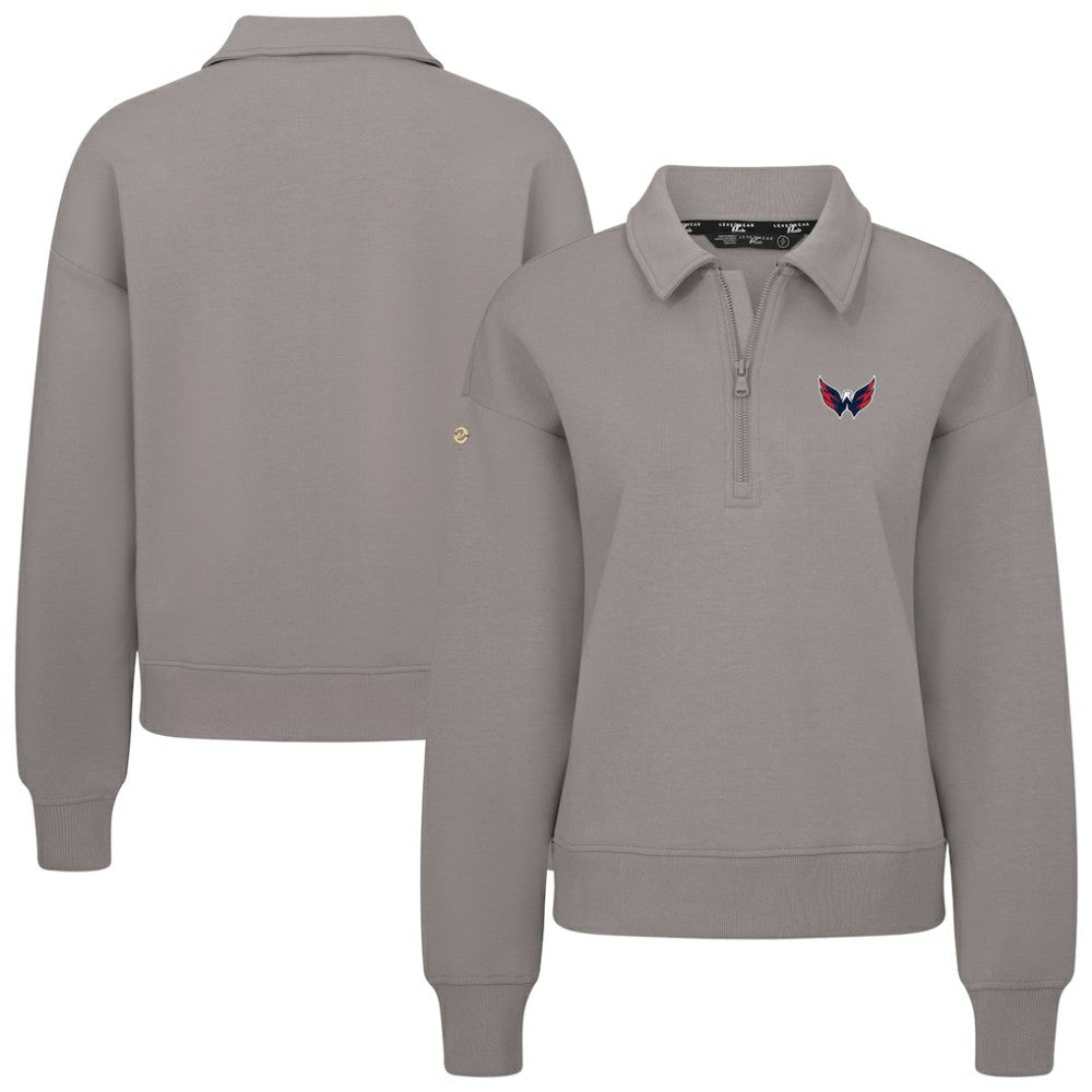 Washington Capitals Levelwear Women's Canmore Quarter-Zip Pullover - Gray | NHL near me