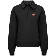 Detroit Red Wings Levelwear Women's Canmore Quarter-Zip Pullover - Black | NHL on sale