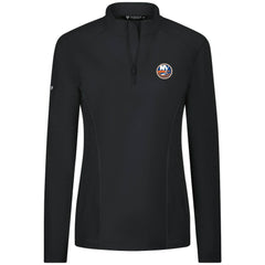 New York Islanders Levelwear Women's Upright Quarter-Zip Pullover - Black | NHL on sale