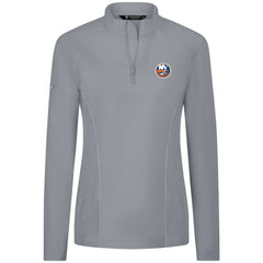 New York Islanders Levelwear Women's Upright Quarter-Zip Pullover - Gray | NHL Clearance