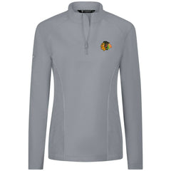 Chicago Blackhawks Levelwear Women's Upright Quarter-Zip Pullover - Gray | NHL discount