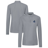 Vancouver Canucks Levelwear Women's Upright Quarter-Zip Pullover - Gray | NHL on sale