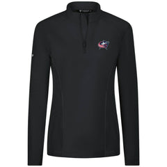 Columbus Blue Jackets Levelwear Women's Upright Quarter-Zip Pullover - Black | NHL on sale