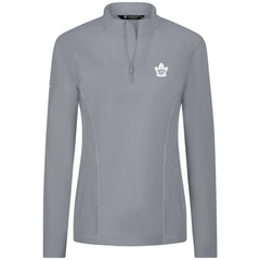 Toronto Maple Leafs Levelwear Women's Upright Quarter-Zip Pullover - Gray | NHL Clearance