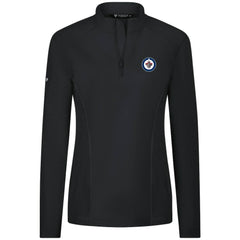 Winnipeg Jets Levelwear Women's Upright Quarter-Zip Pullover - Black | NHL discount