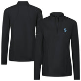 Seattle Kraken Levelwear Women's Upright Quarter-Zip Pullover - Black | NHL near me