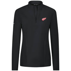 Detroit Red Wings Levelwear Women's Upright Quarter-Zip Pullover - Black | NHL Clearance