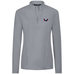 Washington Capitals Levelwear Women's Upright Quarter-Zip Pullover - Gray | NHL discount