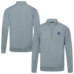 Toronto Maple Leafs Levelwear Upright Tri-Blend Quarter-Zip Pullover - Gray | NHL Lifestyle