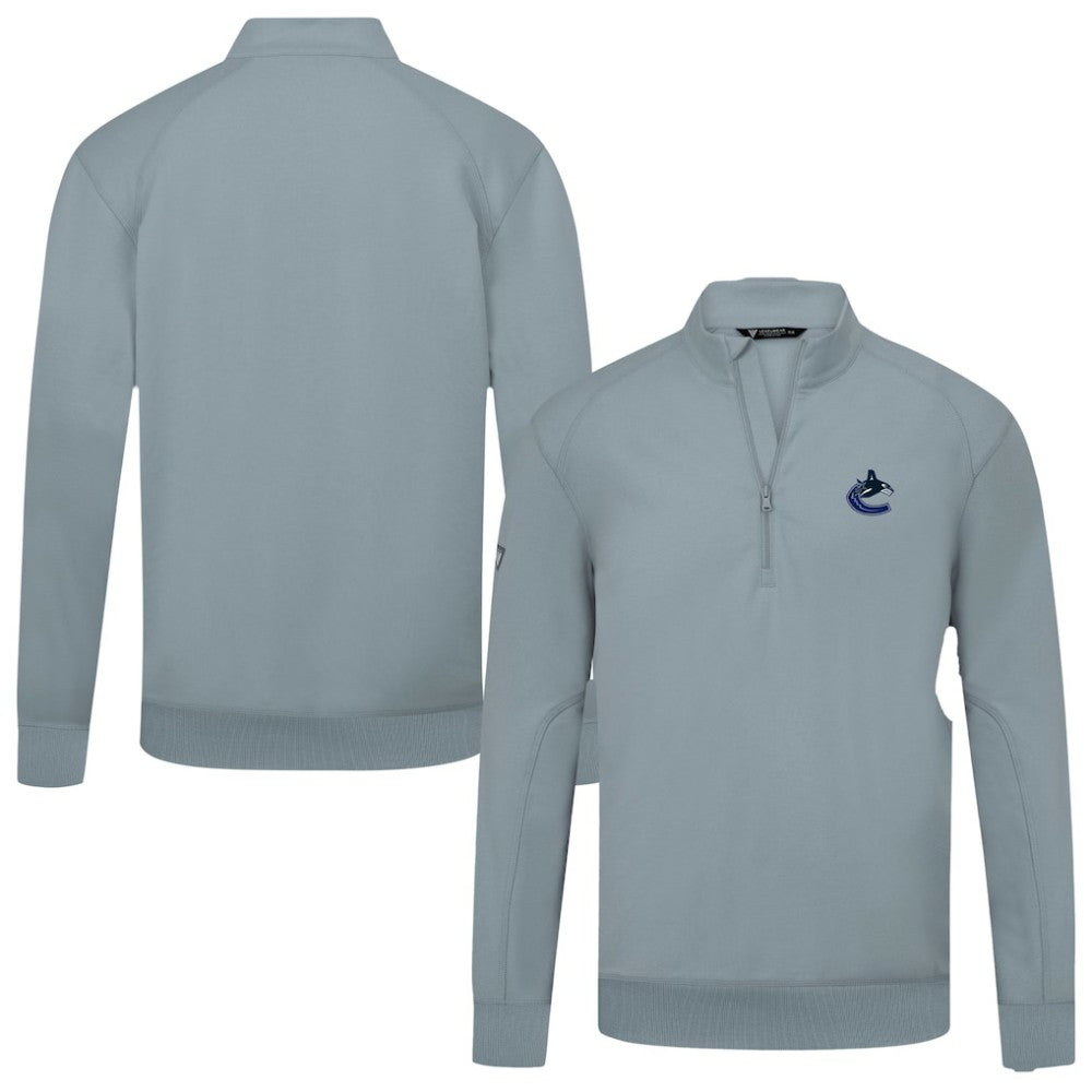 Vancouver Canucks Levelwear Upright Tri-Blend Quarter-Zip Pullover - Gray | NHL on sale