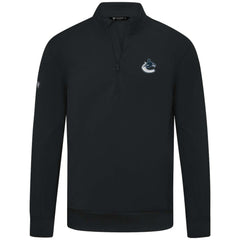 Vancouver Canucks Levelwear Upright Tri-Blend Quarter-Zip Pullover - Black | NHL near me