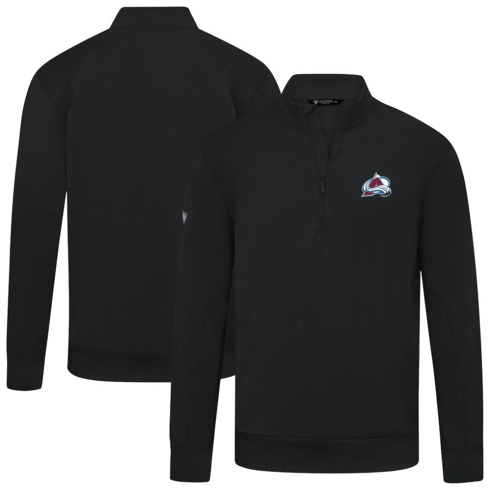 Colorado Avalanche Levelwear Upright Tri-Blend Quarter-Zip Pullover - Black | NHL online