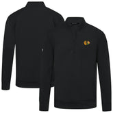 Chicago Blackhawks Levelwear Upright Tri-Blend Quarter-Zip Pullover - Black | NHL online