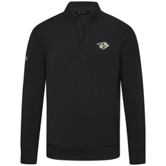 Nashville Predators Levelwear Upright Tri-Blend Quarter-Zip Pullover - Black | NHL on sale